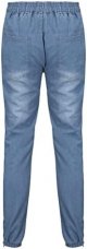 Leg Men's Pants Plus-Size Street Pure Colour Jeans with Zipper Pocket Jean Trouser Solid Fashion Jeans Men Straight